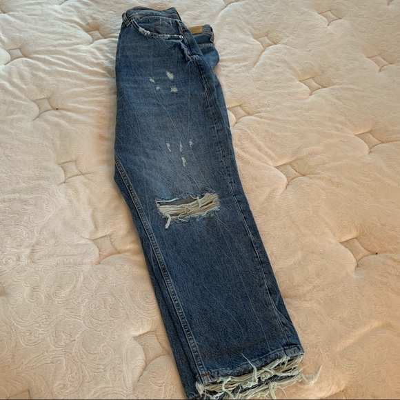 NWT ZARA men’s capris distressed jeans-size 32 - Picture 7 of 12